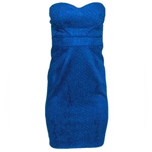 Zac Posen Bonded Bustier Strapless Dress